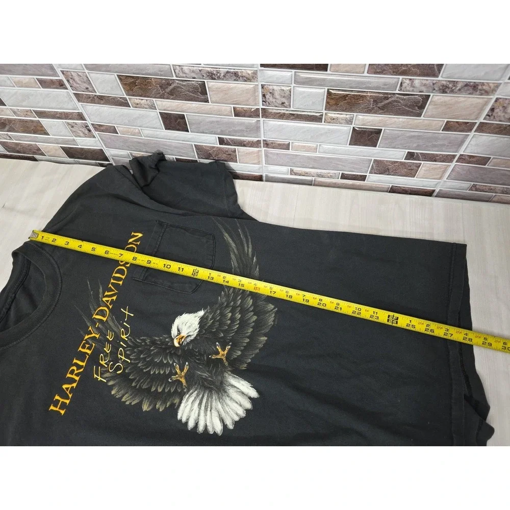 Vintage 2000 Harley Davidson Sauk Prairie WI HOG Hospital T-Shirt XL Free Spirit - Picture 7 of 16